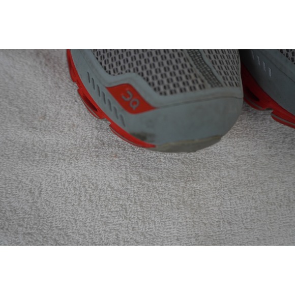 On Cloudflyer Grey Orange Running Shoes Womens 10 Mens 8.5 Sneakers - Picture 4 of 12